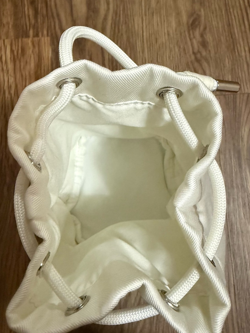 Dior Cream Drawstring Mini Pouch - Picture 4 of 6